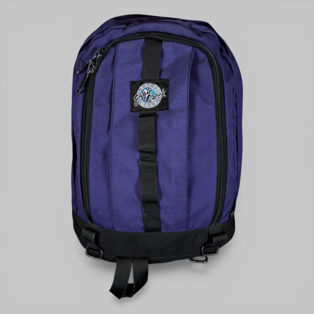 VNTG Eagle Creek Blue Black Utility Hiking Camping Backpack Travel Bag Weekender